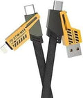 4-in-1 65W Fast Charging Cable | USB-A to USB-C/Lightning | Braided Multi-Device Cable