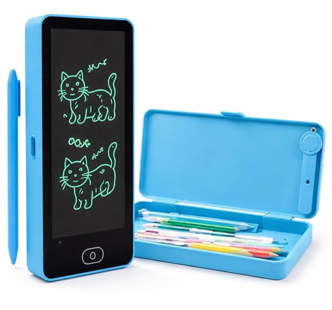 2-in-1 LCD Writing Pad Pencil Box for Kids | Smart Pencil Case with Drawing Tablet
