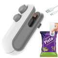 Portable Mini Bag Sealing Machine with Cutter & Magnet – USB Rechargeable