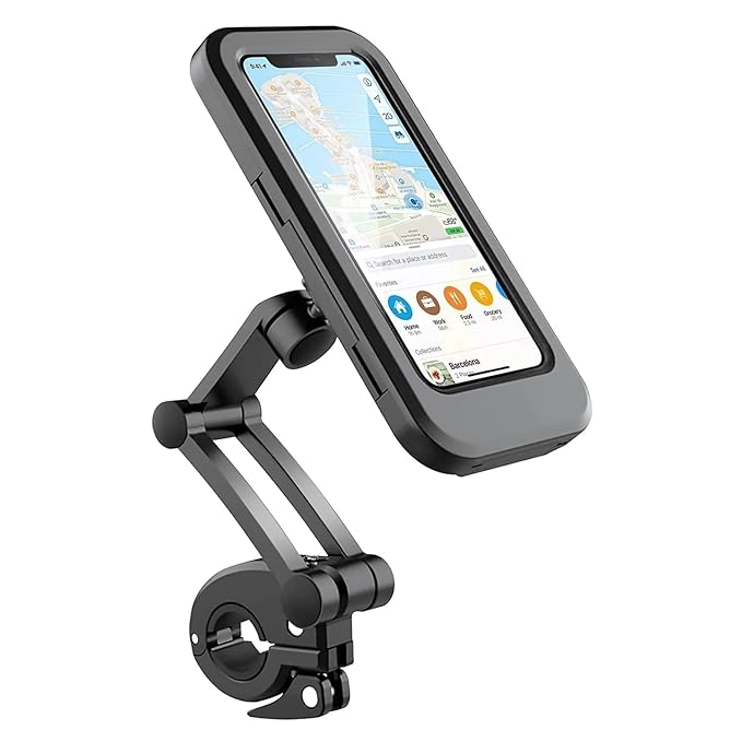 Waterproof Mobile Bike Holder – 360° Adjustable Handlebar Phone Mount