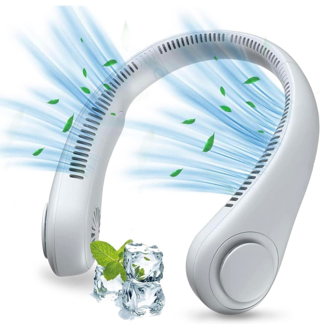 Portable Neck Fan | Bladeless Rechargeable Personal Cooling Fan