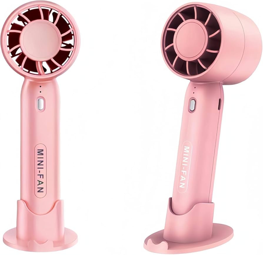 T-10 Handheld Mini Fan | USB Rechargeable Portable Fan with Base