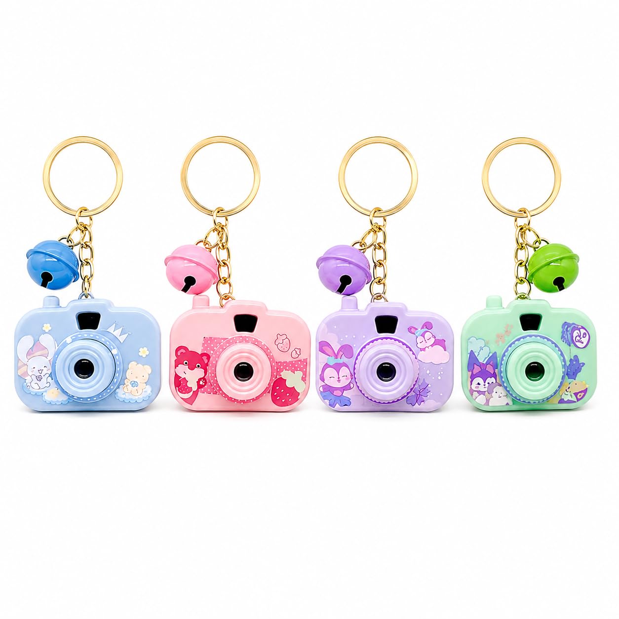 Cartoon Camera Keychain for Kids – Cute Camera Shape Decorative Key Chain