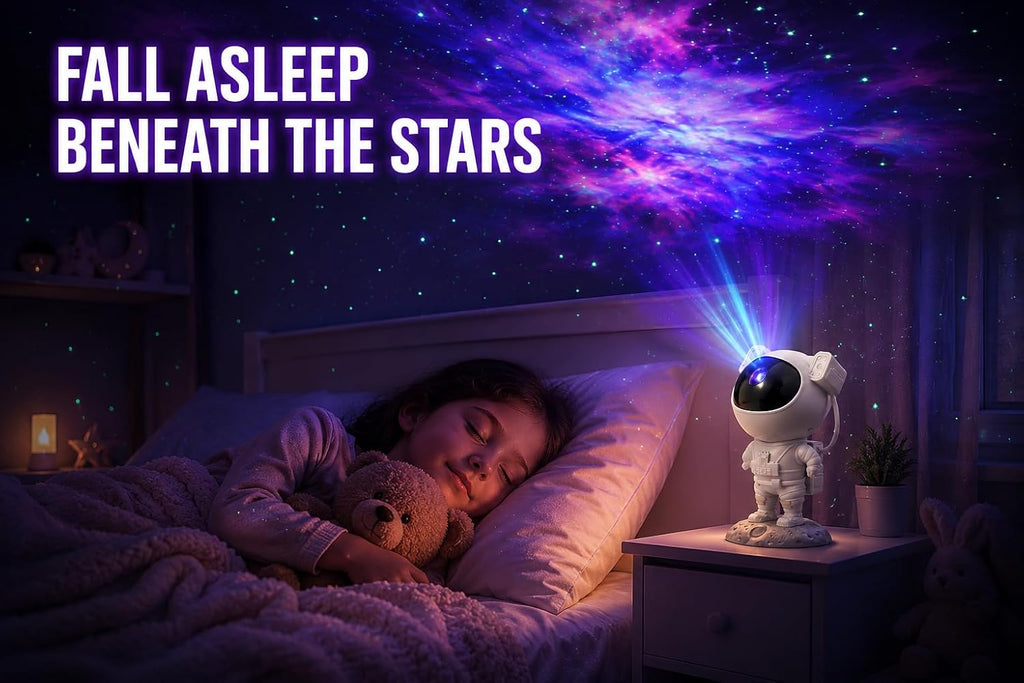 Astronaut Galaxy Projector Night Light – Star & Nebula Projector with Remote Control & Timer