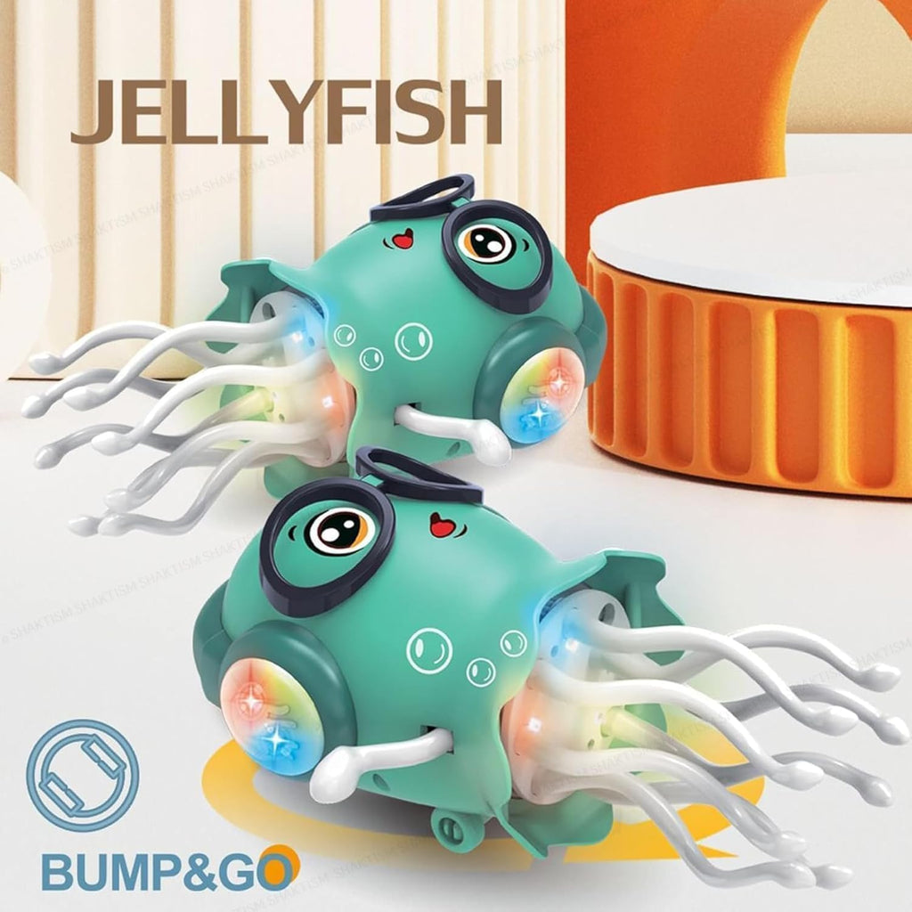 Dancing Jellyfish Toy with Lights, Music & 360° Rotating Tentacles (Multicolor)