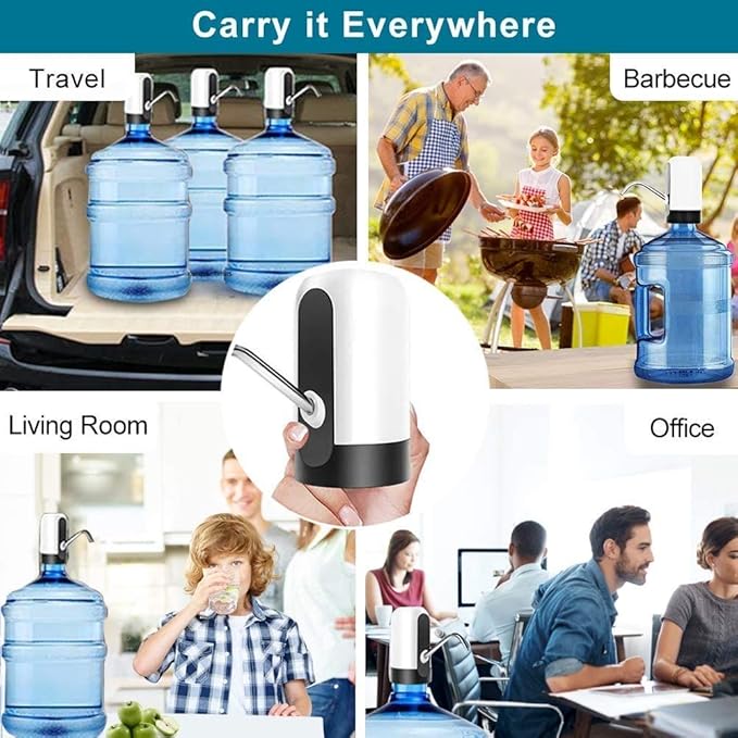 Electric Automatic Water Dispenser Pump for 20 Litre Bottle | Rechargeable Bottle Pump