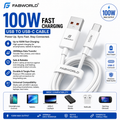 FABWORLD 100W USB-C Fast Charging Cable | Type-C PD Data Cable