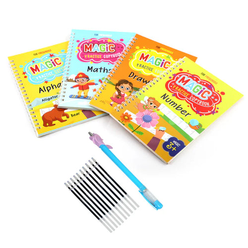 4 PCS Magic Practice Copybook For Kids,