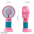 Portable Rechargeable Handy Fan with Stand | Mini Li-Ion Battery Fan