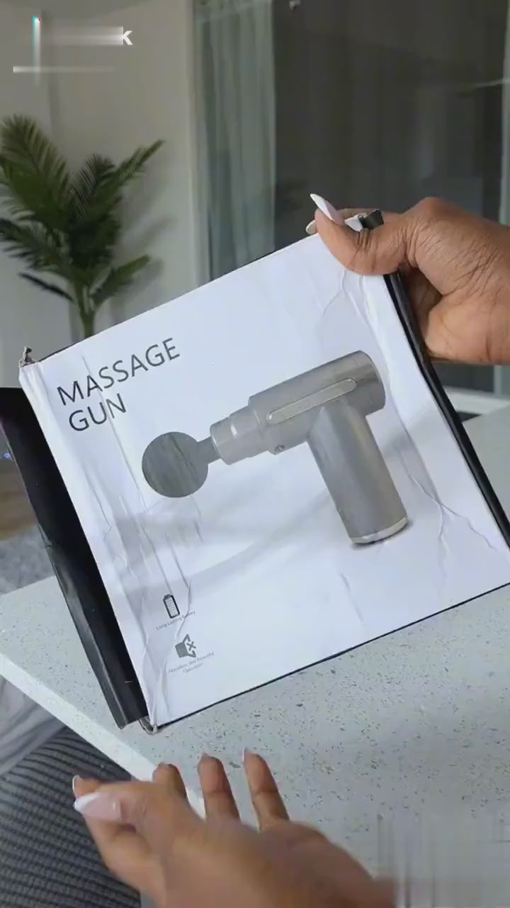 Massage Gun with 4 Attachment Heads – Handheld Percussion Massager