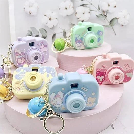 Cartoon Camera Keychain for Kids – Cute Camera Shape Decorative Key Chain
