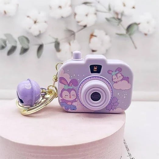 Cartoon Camera Keychain for Kids – Cute Camera Shape Decorative Key Chain
