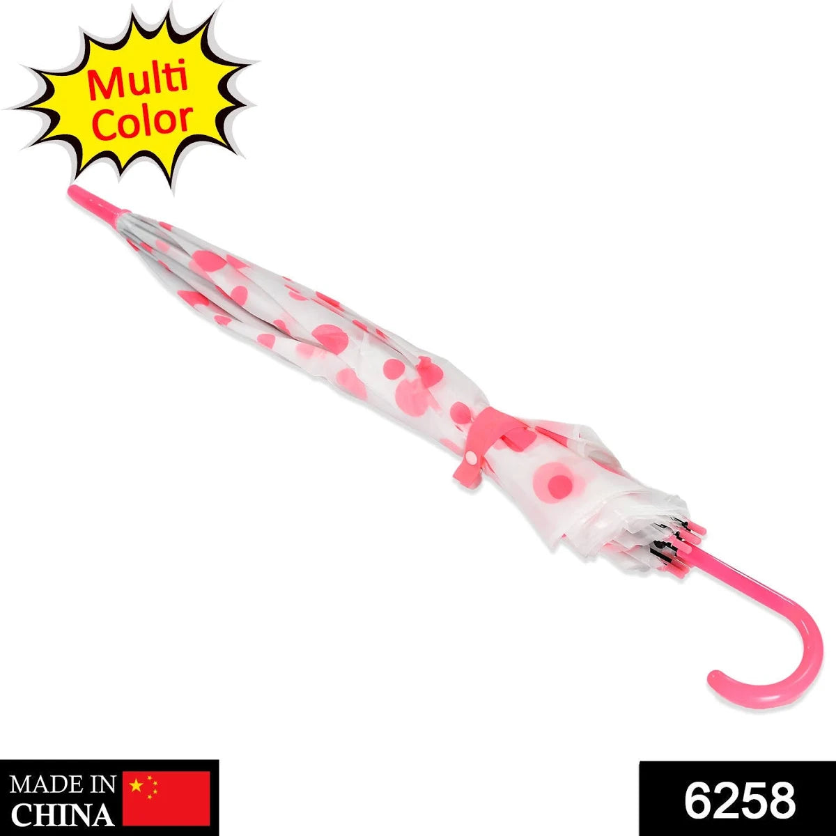 Dot Printed Automatic Windproof Umbrella