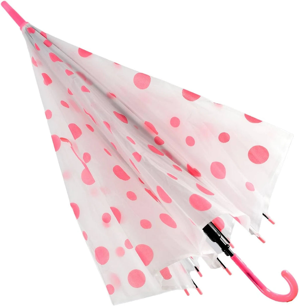 Dot Printed Automatic Windproof Umbrella