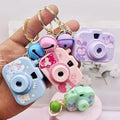 Cartoon Camera Keychain for Kids – Cute Camera Shape Decorative Key Chain