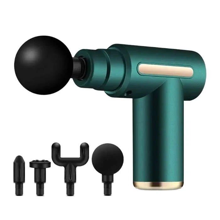 Massage Gun with 4 Attachment Heads – Handheld Percussion Massager